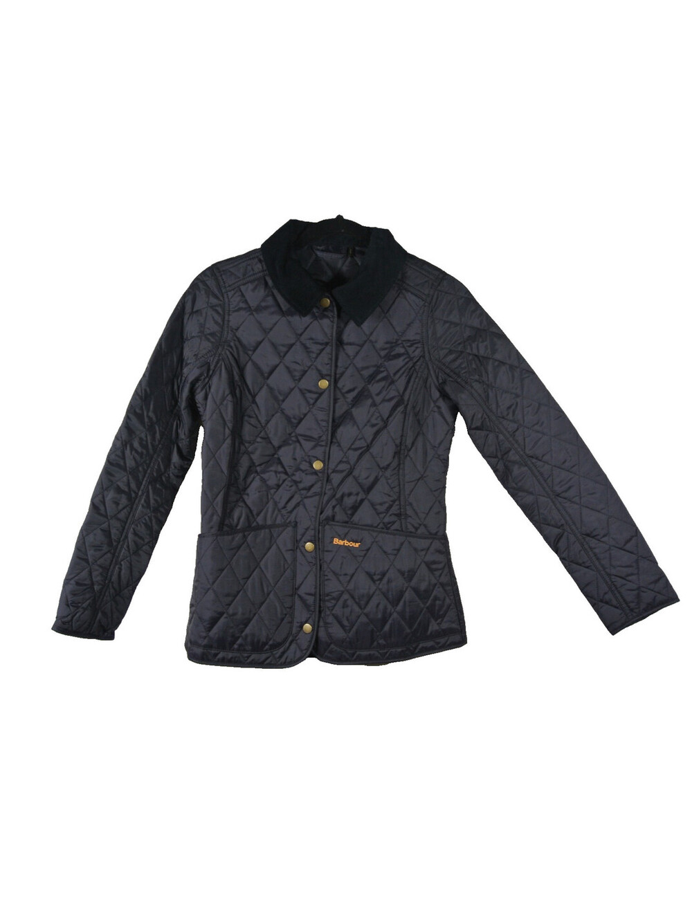 New, BARBOUR Womens Annandale Quilted Jacket in Navy Sz 2 #SJ2718